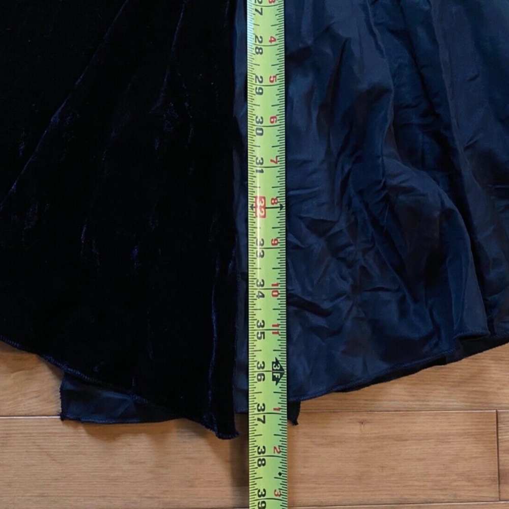 ~ SOLD ~ LINEA DOMANI 6 Boho Mixed Media Velvet Corduroy Maxi Skirt Steampunk - Picture 10 of 10